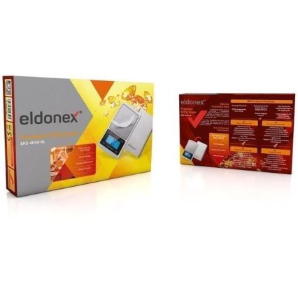 ELDONEX EKS-4040-SL - Didelio tikslumo svarstyklės 2xCR2032 sidabras