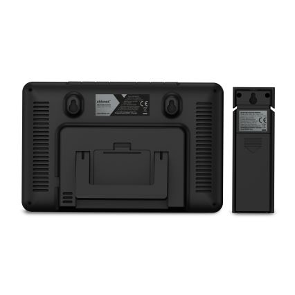 ELDONEX EWS-1010-BK - Orų stotis su LCD ekranu 2xAAA juoda