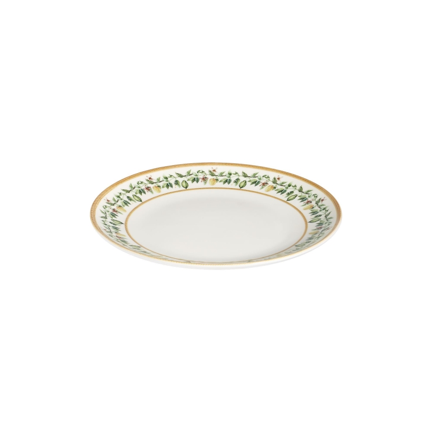 Elegantiškas 24 dalių indų rinkinys — kreminis/smėlinis/žalias/porcelianinis