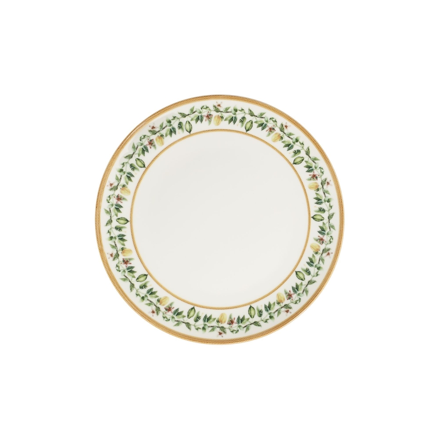 Elegantiškas 24 dalių indų rinkinys — kreminis/smėlinis/žalias/porcelianinis
