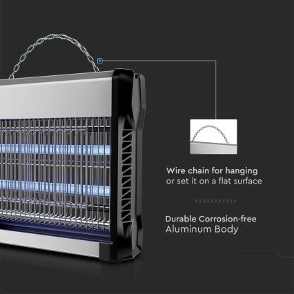 Elektrinė vabzdžių gaudyklė 2x10W/230V 80 m²