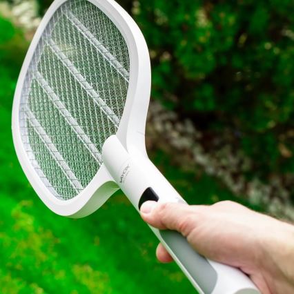 Elektriniai LED spąstai vabzdžiams 2in1 su LCD ekranu 1200 mAh/5V balta