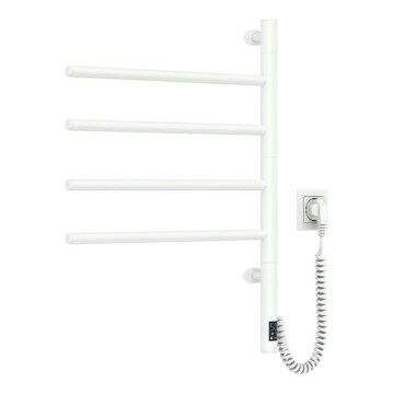 Elektrinis besisukantis rankšluosčių džiovintuvas su termostatu ARABESQUE 150W/230V 64,6 cm IP44 balta