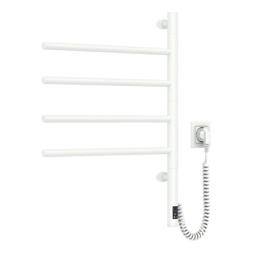 Elektrinis besisukantis rankšluosčių džiovintuvas su termostatu ARABESQUE 150W/230V 64,6 cm IP44 balta