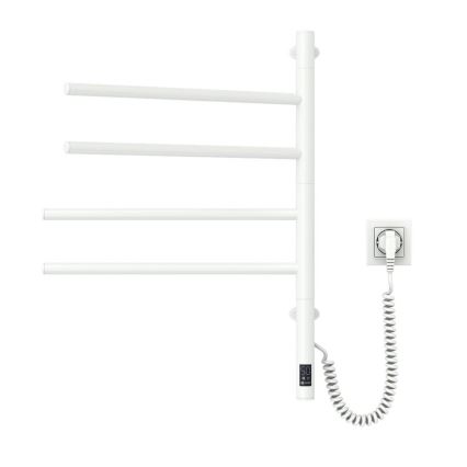 Elektrinis besisukantis rankšluosčių džiovintuvas su termostatu ARABESQUE 150W/230V 64,6 cm IP44 balta