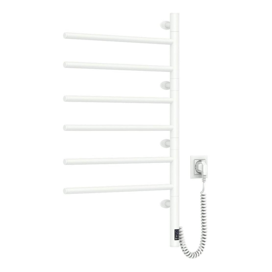 Elektrinis besisukantis rankšluosčių džiovintuvas su termostatu ARABESQUE 196W/230V 81,8 cm IP44 balta