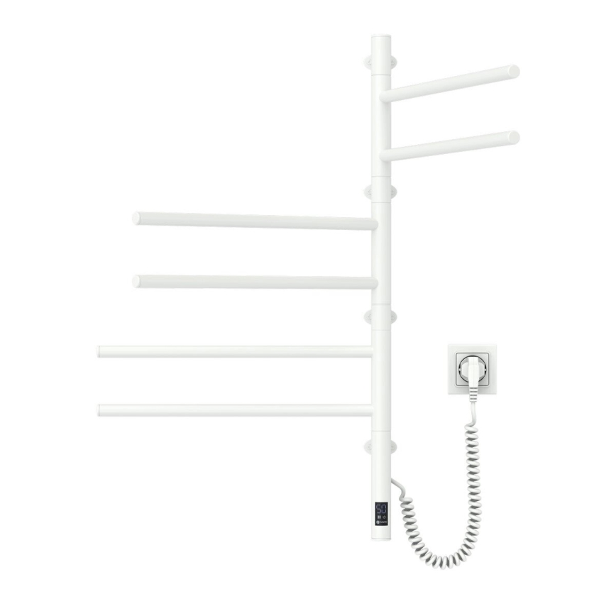 Elektrinis besisukantis rankšluosčių džiovintuvas su termostatu ARABESQUE 196W/230V 81,8 cm IP44 balta