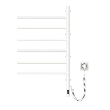 Elektrinis besisukantis rankšluosčių džiovintuvas su termostatu ARABESQUE 196W/230V 81,8 cm IP44 balta