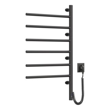 Elektrinis besisukantis rankšluosčių džiovintuvas su termostatu ARABESQUE 196W/230V 81,8 cm IP44 juoda