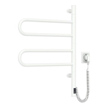 Elektrinis besisukantis rankšluosčių džiovintuvas su termostatu FOUETTE 128W/230V 64,6 cm IP44 balta
