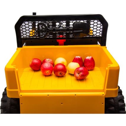 Elektrinis žaislinis automobilis CAT 60W/7500 mAh geltonas/juodas + nuotolinio valdymo pultas