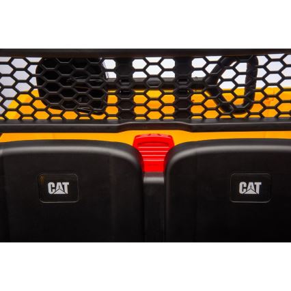 Elektrinis žaislinis automobilis CAT 60W/7500 mAh geltonas/juodas + nuotolinio valdymo pultas