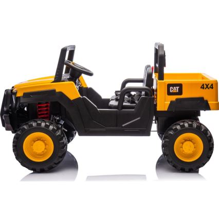 Elektrinis žaislinis automobilis CAT 60W/7500 mAh geltonas/juodas + nuotolinio valdymo pultas