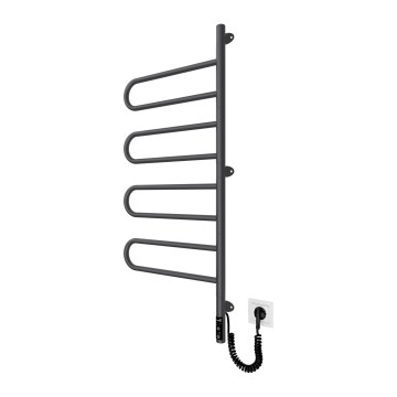 Elektrinis pasukamas rankšluosčių džiovintuvas TRISTAR 105W/230V 100x44,5 cm IP44 nerūdijančio plieno/juoda