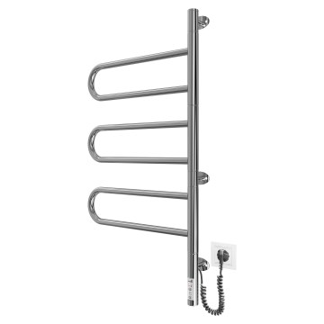 Elektrinis pasukamas rankšluosčių džiovintuvas TRISTAR 80W/230V 82,5x44,5 cm IP44 nerūdijančio plieno / blizgus chromas