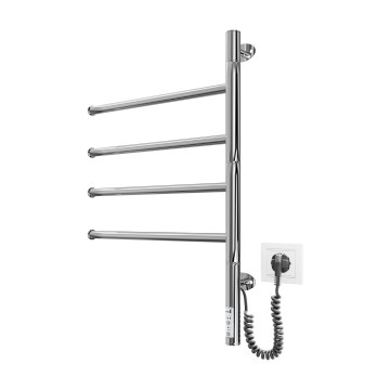 Elektrinis pasukamas rankšluosčių džiovintuvas VEER 50W/230V 62,5x44,5 cm nerūdijantis plienas/blizgus chromas