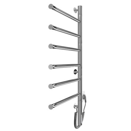 Elektrinis pasukamas rankšluosčių džiovintuvas VEER 80W/230V 82,5x44,5 cm nerūdijantis plienas/blizgus chromas