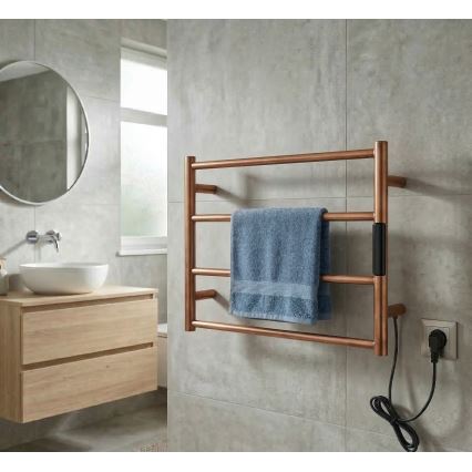 Elektrinis rankšluosčių džiovintuvas 56x37 63W nerūdijančio plieno/vario apdaila