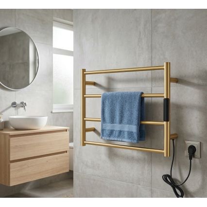 Elektrinis rankšluosčių džiovintuvas 56x37 cm 36W nerūdijančio plieno/auksinis