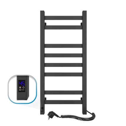 Elektrinis rankšluosčių džiovintuvas AVANGARD su termostatu 105W 80x36 cm juodas dešinysis