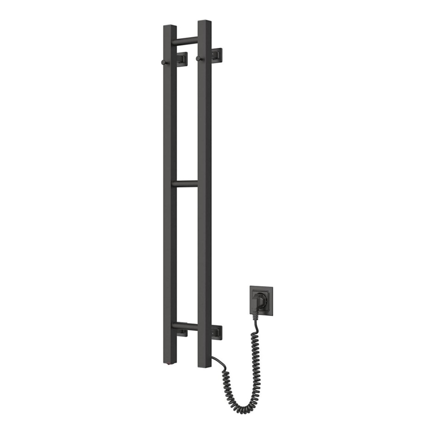 Elektrinis rankšluosčių džiovintuvas SILOUETTE 187W/230V 101,1 cm IP44 juoda dešinė kampinis