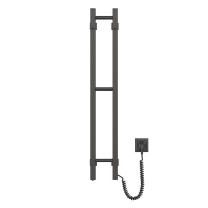 Elektrinis rankšluosčių džiovintuvas SILOUETTE 187W/230V 101,1 cm IP44 juoda dešinė kampinis
