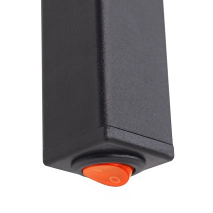 Elektrinis rankšluosčių džiovintuvas SILOUETTE 187W/230V 101,1 cm IP44 juoda dešinė kampinis