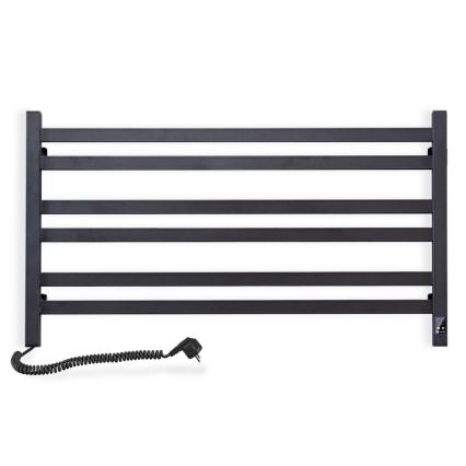 Elektrinis rankšluosčių džiovintuvas su termostatu AVANGARD 181 W 50x90 cm juodas kairinis