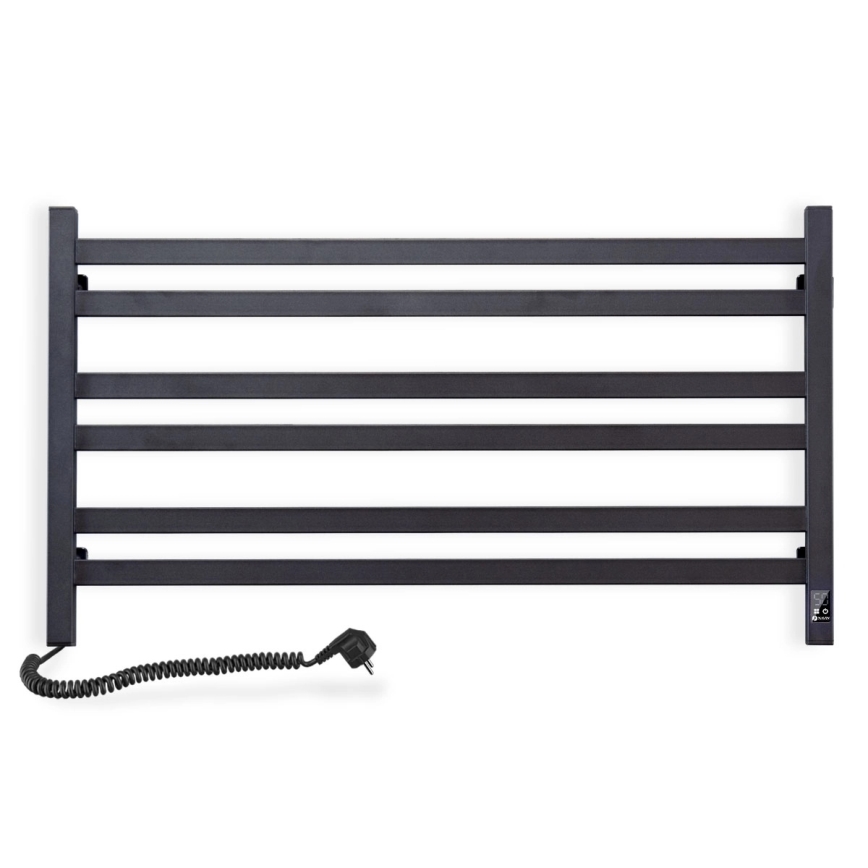 Elektrinis rankšluosčių džiovintuvas su termostatu AVANGARD 181 W 50x90 cm juodas kairinis