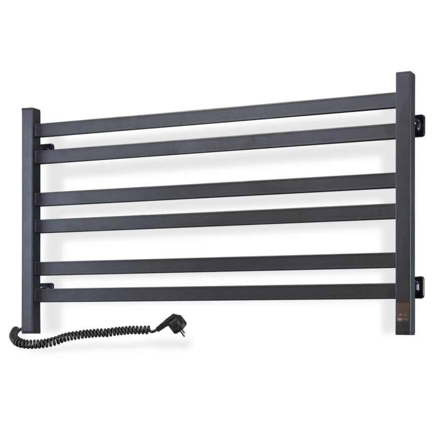 Elektrinis rankšluosčių džiovintuvas su termostatu AVANGARD 181 W 50x90 cm juodas kairinis
