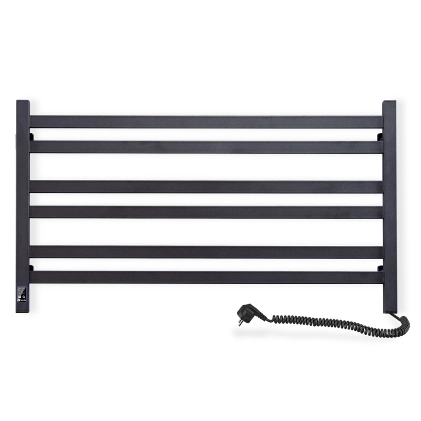 Elektrinis rankšluosčių džiovintuvas su termostatu AVANGARD 181W 50x90 cm, juodas, dešinysis