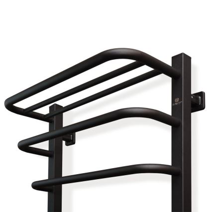 Elektrinis rankšluosčių džiovintuvas su termostatu FORTIS 155 W 80 x 48 cm, juodas, kairinis