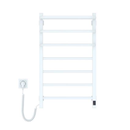 Elektrinis rankšluosčių džiovintuvas su termostatu FORTIS 155W, 80x48 cm, kairinis, baltas