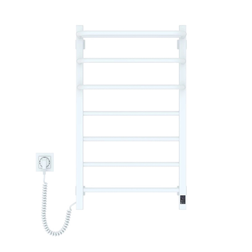 Elektrinis rankšluosčių džiovintuvas su termostatu FORTIS 155W, 80x48 cm, kairinis, baltas