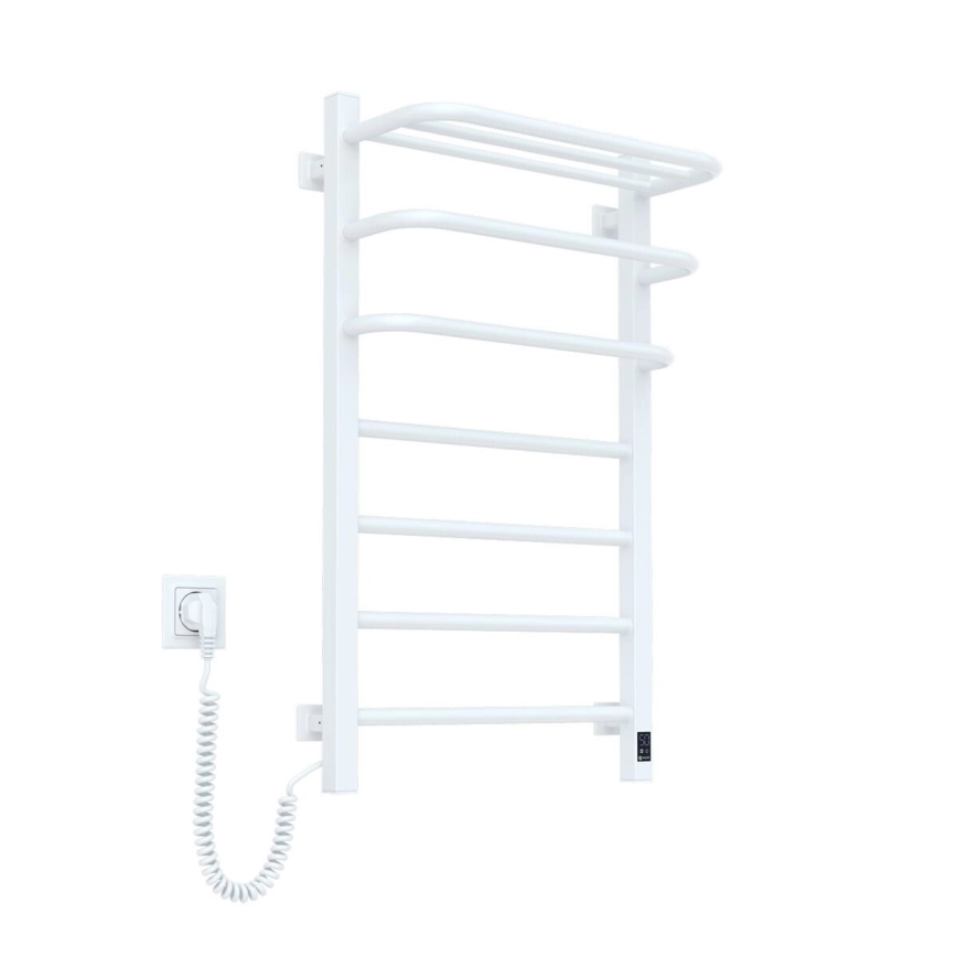 Elektrinis rankšluosčių džiovintuvas su termostatu FORTIS 155W, 80x48 cm, kairinis, baltas