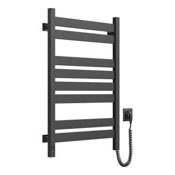 Elektrinis rankšluosčių džiovintuvas su termostatu LARGO 168 W 80 x 50 cm, juodos spalvos, dešinės pusės