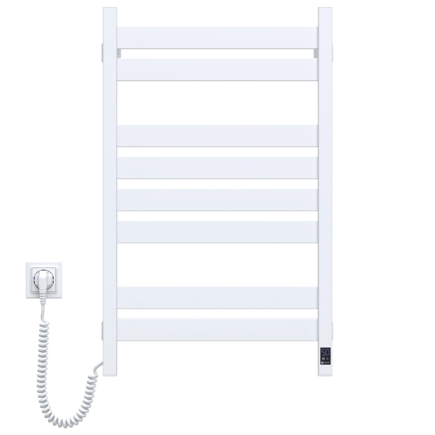 Elektrinis rankšluosčių džiovintuvas su termostatu LARGO 168W 80x50 cm baltas kairinis