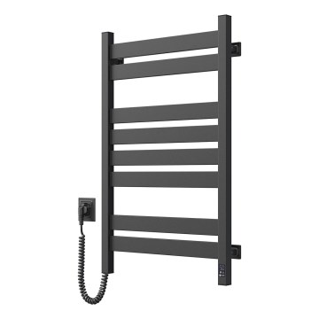 Elektrinis rankšluosčių džiovintuvas su termostatu LARGO 168W 80x50 cm juodas kairinis