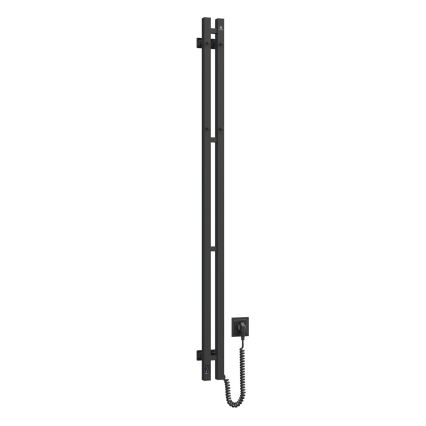 Elektrinis rankšluosčių džiovintuvas su termostatu SILOUETTE 106W 150x9 cm, juodos spalvos, dešinės pusės