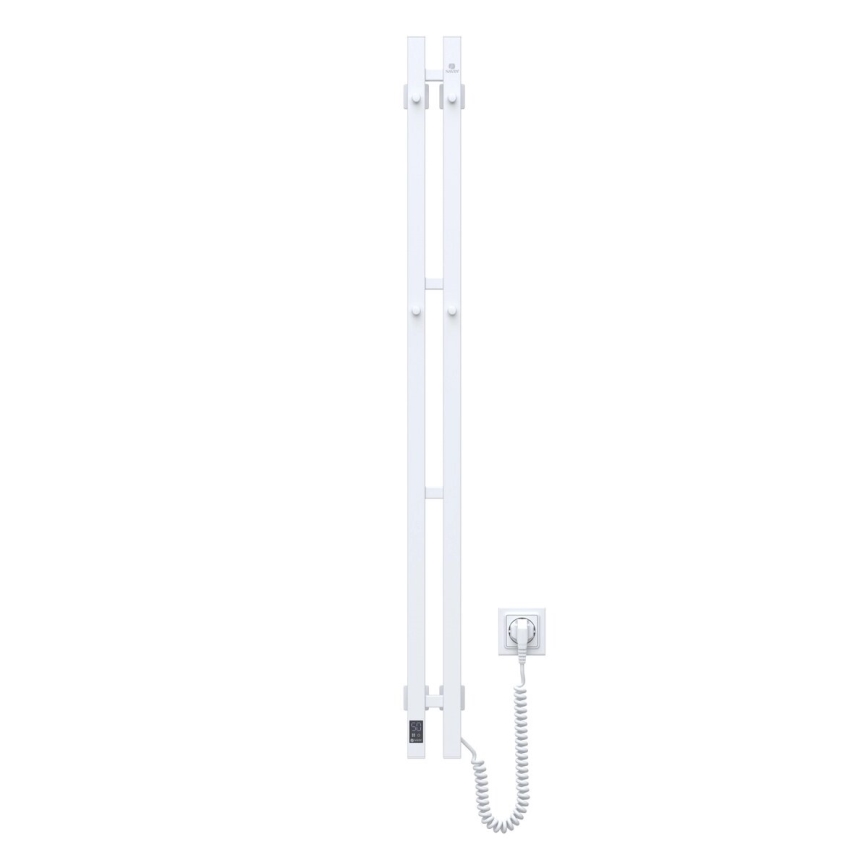 Elektrinis rankšluosčių džiovintuvas su termostatu SILOUETTE 187W/230V 120,6 cm IP44 balta dešinė kampinis