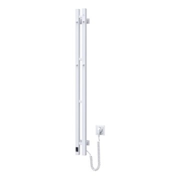 Elektrinis rankšluosčių džiovintuvas su termostatu SILOUETTE 187W/230V 120,6 cm IP44 balta dešinė kampinis