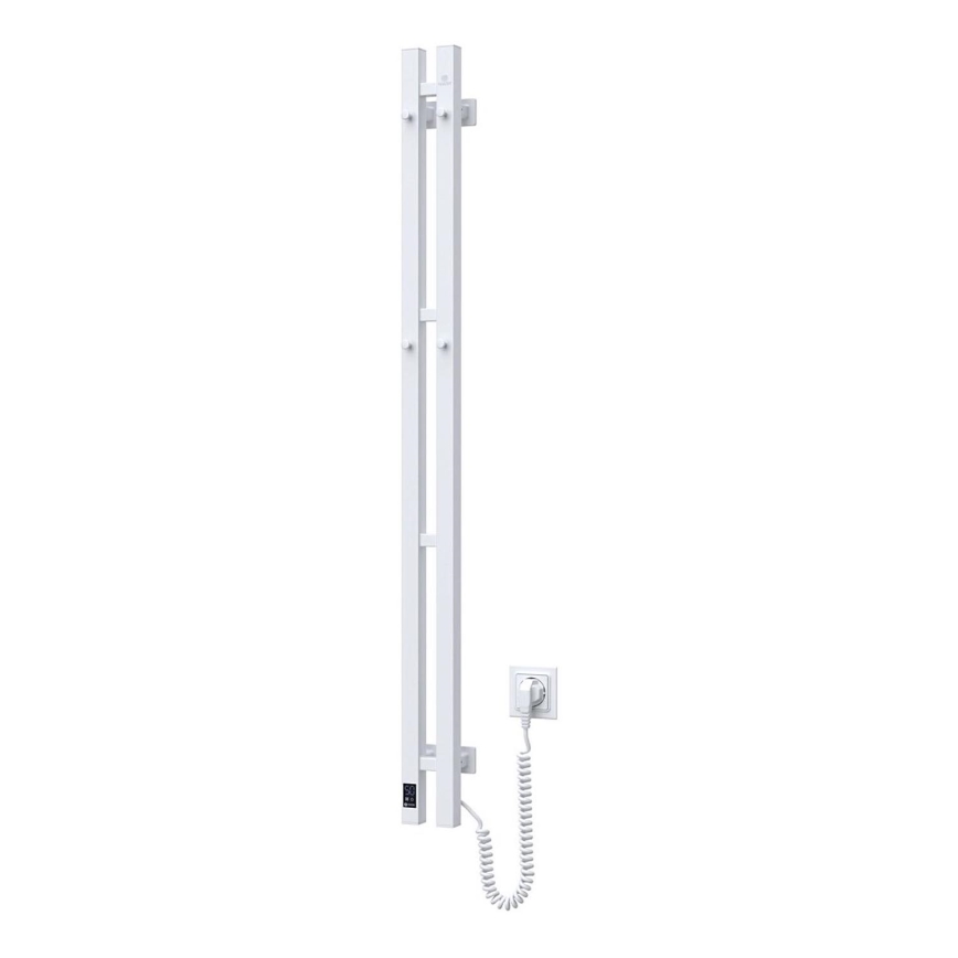 Elektrinis rankšluosčių džiovintuvas su termostatu SILOUETTE 187W/230V 120,6 cm IP44 balta dešinė kampinis