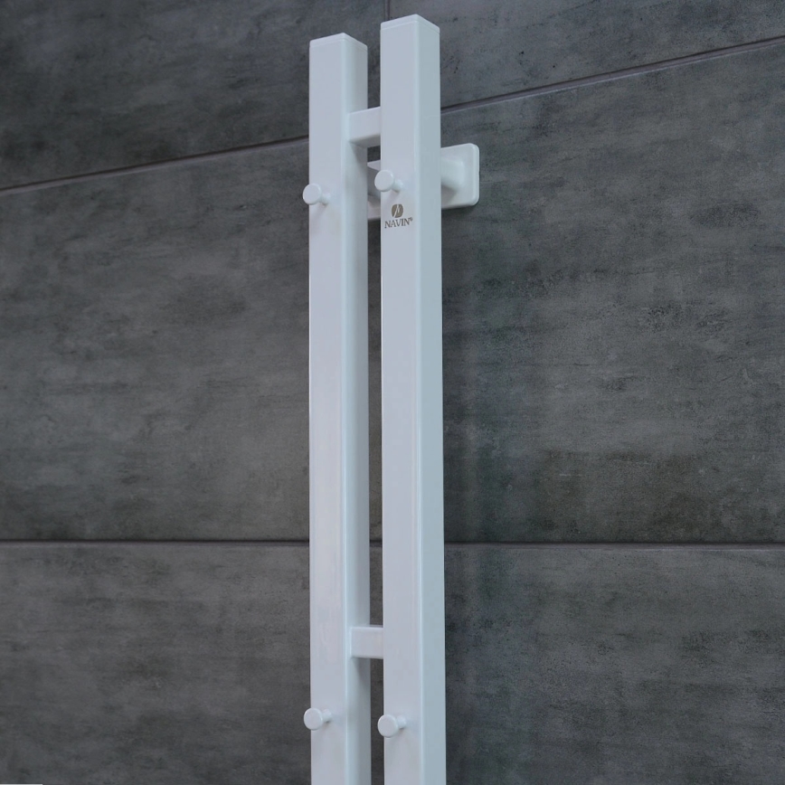 SILOUETTE elektrinis rankšluosčių džiovintuvas su termostatu, 200W/230V, 150,6 cm, IP44, baltas, dešininis