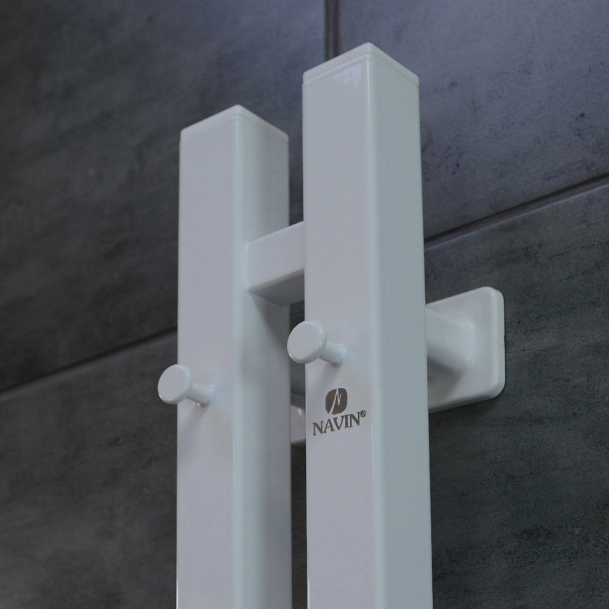 SILOUETTE elektrinis rankšluosčių džiovintuvas su termostatu, 200W/230V, 150,6 cm, IP44, baltas, dešininis