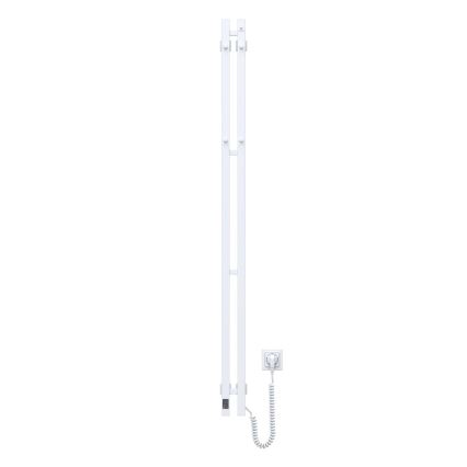 SILOUETTE elektrinis rankšluosčių džiovintuvas su termostatu, 200W/230V, 150,6 cm, IP44, baltas, dešininis