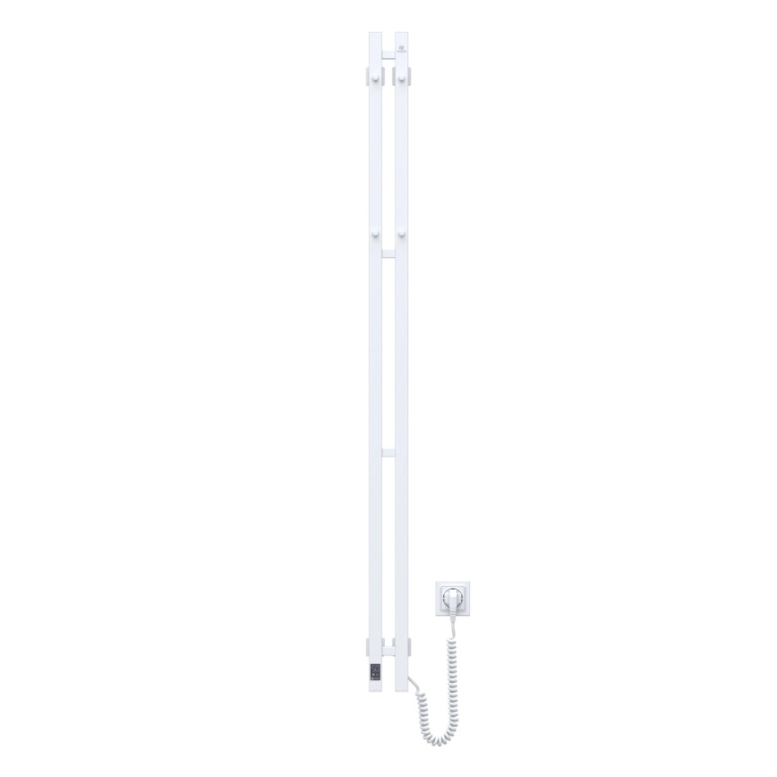 SILOUETTE elektrinis rankšluosčių džiovintuvas su termostatu, 200W/230V, 150,6 cm, IP44, baltas, dešininis