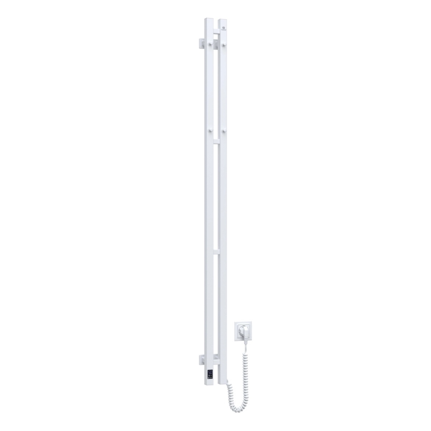SILOUETTE elektrinis rankšluosčių džiovintuvas su termostatu, 200W/230V, 150,6 cm, IP44, baltas, dešininis