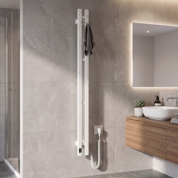 Elektrinis rankšluosčių džiovintuvas su termostatu SILOUETTE 70W 120x9 cm baltas dešinysis