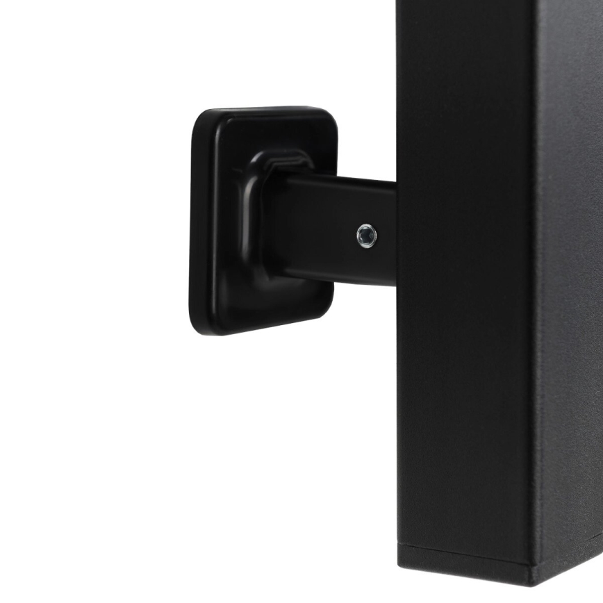 Elektrinis rankšluosčių džiovintuvas su termostatu SILOUETTE 70W 120x9 cm juodas dešininis