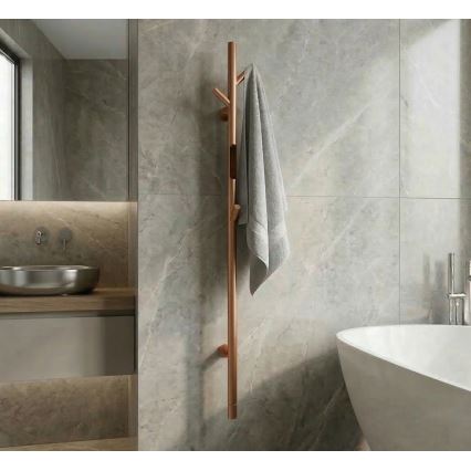 Elektrinis strypinis rankšluosčių džiovintuvas 118 cm 30W vario spalvos